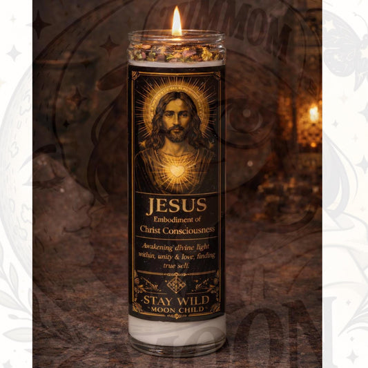 Christ Consciousness Candle | Spiritual Awakening Candle | Inner Light Ritual Candle | Wax Herb Candle Intentions set __etsy:7990325100