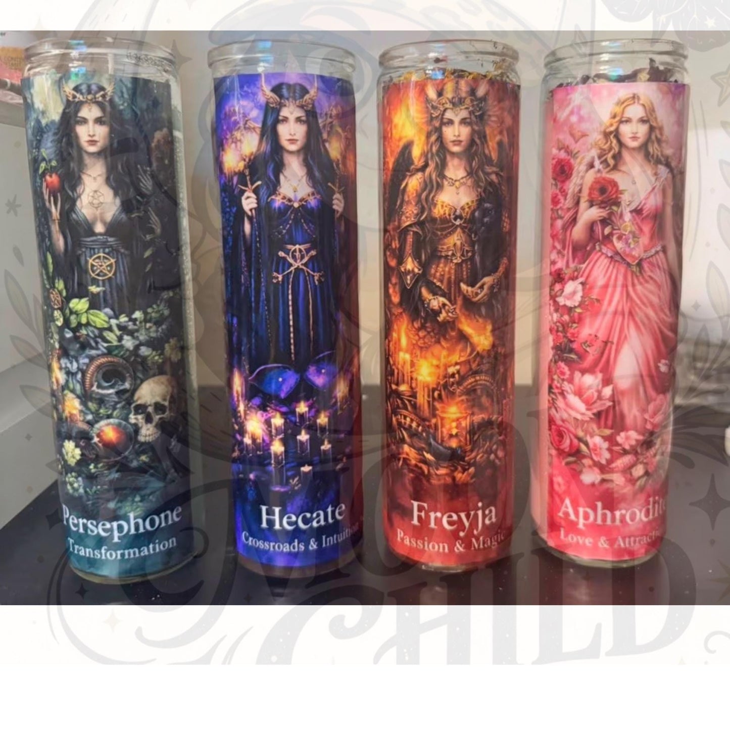 Goddess Devotional Candles | Hecate, Aphrodite, Freyja, Persephone Ritual Altar Candle __etsy:7990127148