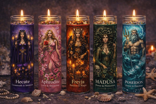 Greek Goddess and Gods Devotional Candles | Hecate, Aphrodite, Freyja, Persephone Ritual Altar Candle __etsy:7961014273