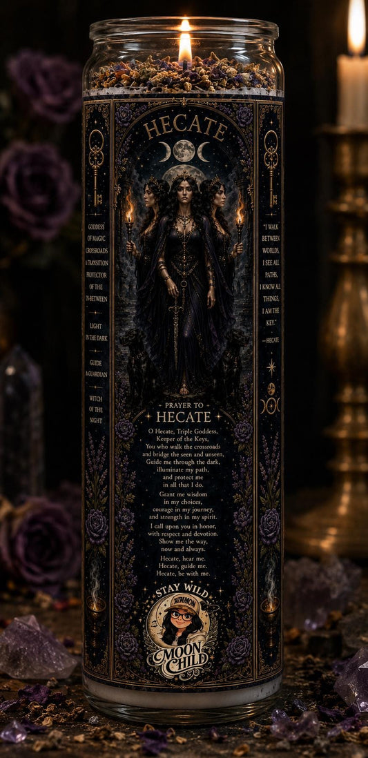 Hecate  Devotional Candle | Goddess of crossroads , Magic Ritual, Divine Feminine Altar (7 Day Candle) __etsy:8086944496