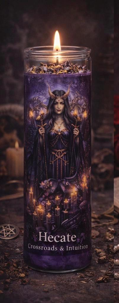 Hecate Goddess Devotional Candle | Witchcraft Ritual Altar Tool __etsy:7932330447